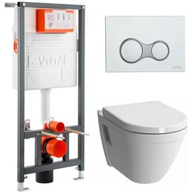 унитаз с инсталляцией 4в1 vitra s50 5318b003-0075 742-5800-01 в Алматы фото № 1