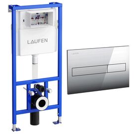 Инсталляция для унитаза laufen h8946650000001 с клавишей смыва h8956610040001 в Алматы фото № 1