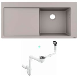 Кухонная мойка hansgrohe s514-f450 43314380 искусственный камень в Алматы фото № 1