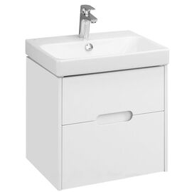 тумба с раковиной 55 см aquaton оливия 1a254201ol010+1wh501620 белый в Алматы фото № 1