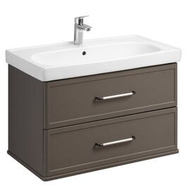 тумба с раковиной 85 см aquaton нео-классика 1a286301ncr30+1wh501782 мускат в Алматы фото № 1
