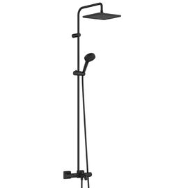 Душевая система hansgrohe vernis shape 240 26900670 с термостатом, изливом для ванны, черная в Алматы фото № 1