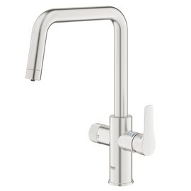 смеситель для кухни grohe blue pure eurosmart 30583dc0, с возможностью подключения фильтра, сталь в Алматы фото № 1