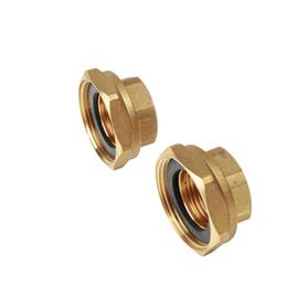 Комплект из двух отводов 1 1/4"f x 2"f с накидной гайкой giacomini r37ky006, с уплотнением в Алматы фото № 1