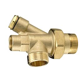 4-выводной соединитель 1/2" x 1" x 1" giacomini r557by005 с накидной гайкой, для r557, отводом и заглушкой в Алматы фото № 1