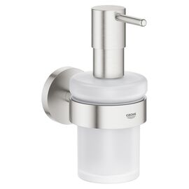 Дозатор жидкого мыла grohe essentials 40448dc1 с держателем, суперсталь в Алматы фото № 1