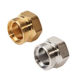 Прямой фитинг для переходников 1/2"x18, giacomini r180ry056 с внутренней резьбой, соединяется с r178 или r179 в Алматы фото № 1