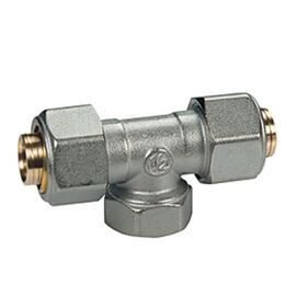тройник (20x2)x3/4"x(20x2) giacomini r569mx061 с внутренней резьбой для труб в Алматы фото № 1