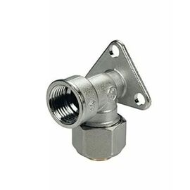 угольник установочный 1/2"x(20x2) giacomini r572mx057 с кронштейном  и внутренней резьбой в Алматы фото № 1
