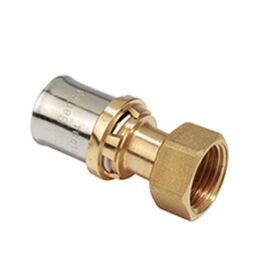 Прямой фитинг-переходник 1 1/2"x(50x4) "мультипресс" с гайкой и плоским кольцом giacomini rm179y093 в Алматы фото № 1