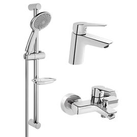 Набор смесителей для ванны 3в1 vitra solid s a42242exp,  латунь, хром в Алматы фото № 1