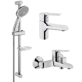 Набор смесителей для ванны 3в1 vitra axe s a49152exp,  латунь, хром в Алматы фото № 1