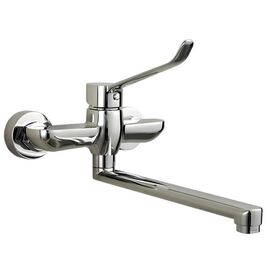 смеситель мгн для раковины hans h19.1201, однорычажный настенный, хром в Алматы фото № 1