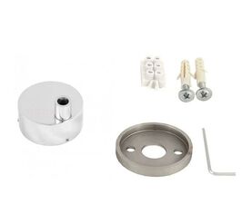 Коробка для скрытого монтажа электрического полотенцесушителя, хром 00000002565 в Алматы фото № 1