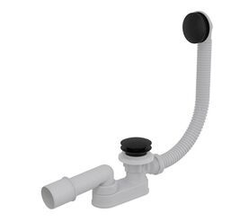 сифон для ванны alcaplast a507black-80 мм в Алматы фото № 1