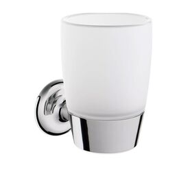 стакан для зубных щеток am.pm a8034300 стеклянный с настенным держателем в Алматы фото № 1