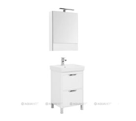 Комплект мебели aquanet гретта 55 new белый (2 ящика) в Алматы фото № 1