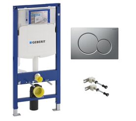 Инсталляция geberit duofix 111.300.00.5 с клавишей sigma 01 115.770.jq.5 в Алматы фото № 1