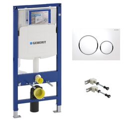 Инсталляция geberit duofix 111.300.00.5 с клавишей sigma 20 115.882.kj.1 в Алматы фото № 1