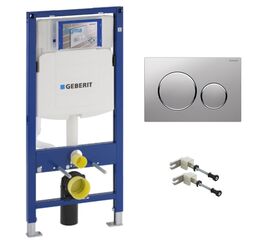 Инсталляция geberit duofix 111.300.00.5 с клавишей sigma 20 115.882.jq.1 в Алматы фото № 1