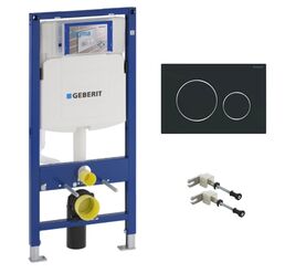 Инсталляция geberit duofix 111.300.00.5 с клавишей sigma 20 115.882.14.1 в Алматы фото № 1