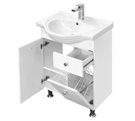 тумба под раковину aquaton лиана 60 м 1a162901ll010 в Алматы фото № 1