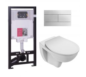 унитаз с инсталляцией 4в1 jacob delafon patio e21740ru-00 в Алматы фото № 1