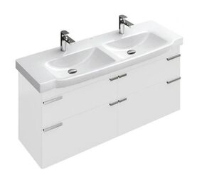 тумба с раковиной villeroy&boch sentique 125 белый глянец в Алматы фото № 1