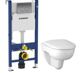 унитаз с инсталляцией 4в1 geberit renova 500.124.tc.r в Алматы фото № 1