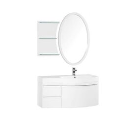 Мебель для ванной aquanet опера 115 r белый (3 ящика) в Алматы фото № 1