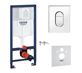 Инсталляция grohe rapid sl 38929000 4в1 для унитаза с кнопкой arena cosmo в Алматы фото № 1