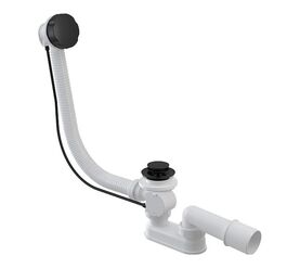 слив-перелив для ванны alcaplast a55black-80 полу-автомат в Алматы фото № 1