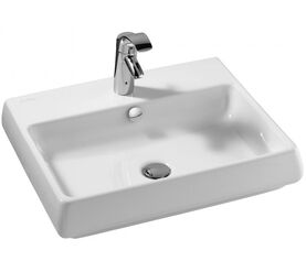 раковина накладная jacob delafon fit e1188-00 60х48см в Алматы фото № 1