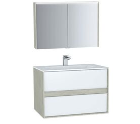 Комплект мебели vitra metropole 61291/61294 100см серебряный дуб в Алматы фото № 1