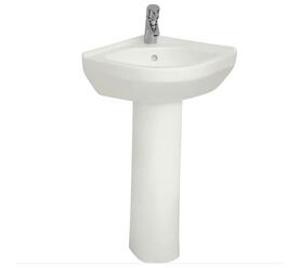 раковина угловая vitra s50 5306b003-0999 40 см с пьедесталом в Алматы фото № 1