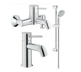 Душевой комплект 3в1 grohe bauclassic 124404 со смесителями в Алматы фото № 1