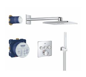 Встраиваемая душевая система grohe rainshower smartactive cube 34706000 с термостатом в Алматы фото № 1