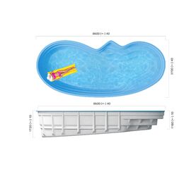 Композитный композитный бассейн franmer монако в Алматы фото № 1