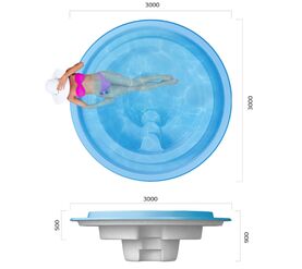 Бассейн franmer спа-переливного типа в Алматы фото № 1