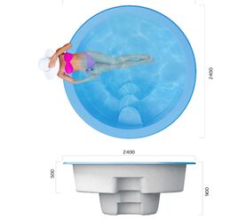 Бассейн franmer спа-скиммерного типа в Алматы фото № 1