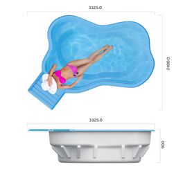 Бассейн franmer воклюз с водопадом в Алматы фото № 1