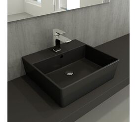 раковина накладная bocchi milano 1216-020-0126 50 см антрацит матовый в Алматы фото № 1