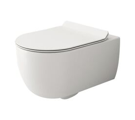 унитаз подвесной bocchi v-tondo 1416-002-0129 белый матовый. тонкое сиденье с микролифтом в Алматы фото № 1