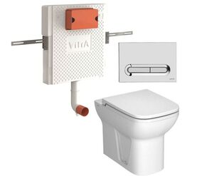 унитаз с инсталляцией 4в1 vitra s20 5520b003-0075 762-1740-01 lift 740-0780 в Алматы фото № 1