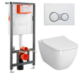 унитаз с инсталляцией 4в1 vitra shift 7742b003-0075 742-5800-01 в Алматы фото № 1