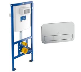 Инсталляция 3в1 villeroy & boch viconnect 9224 61 00 с кнопкой смыва 9224 90 69 в Алматы фото № 1