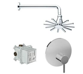 Комплект vitra: встраиваемый смеситель minimax a42268exp/a42262exp  и верхний душ а45463ехр/a45652exp в Алматы фото № 1