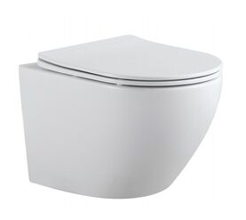 унитаз подвесной aquanet  cetus 2 new rimlees. тонкая крышка с микролифтом. в Алматы фото № 1