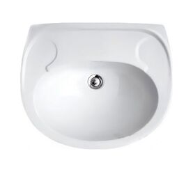 раковина с пьедесталом eko 2000 60см без отверстия под смеситель в Алматы фото № 1