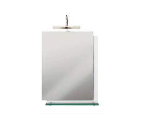 Зеркало cersanit estella y-lu-est-os-new с полочкой и светильником  50смх70см в Алматы фото № 1